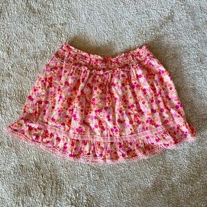 Girls Ever After Pink and Orange Skirt with Pink Lace